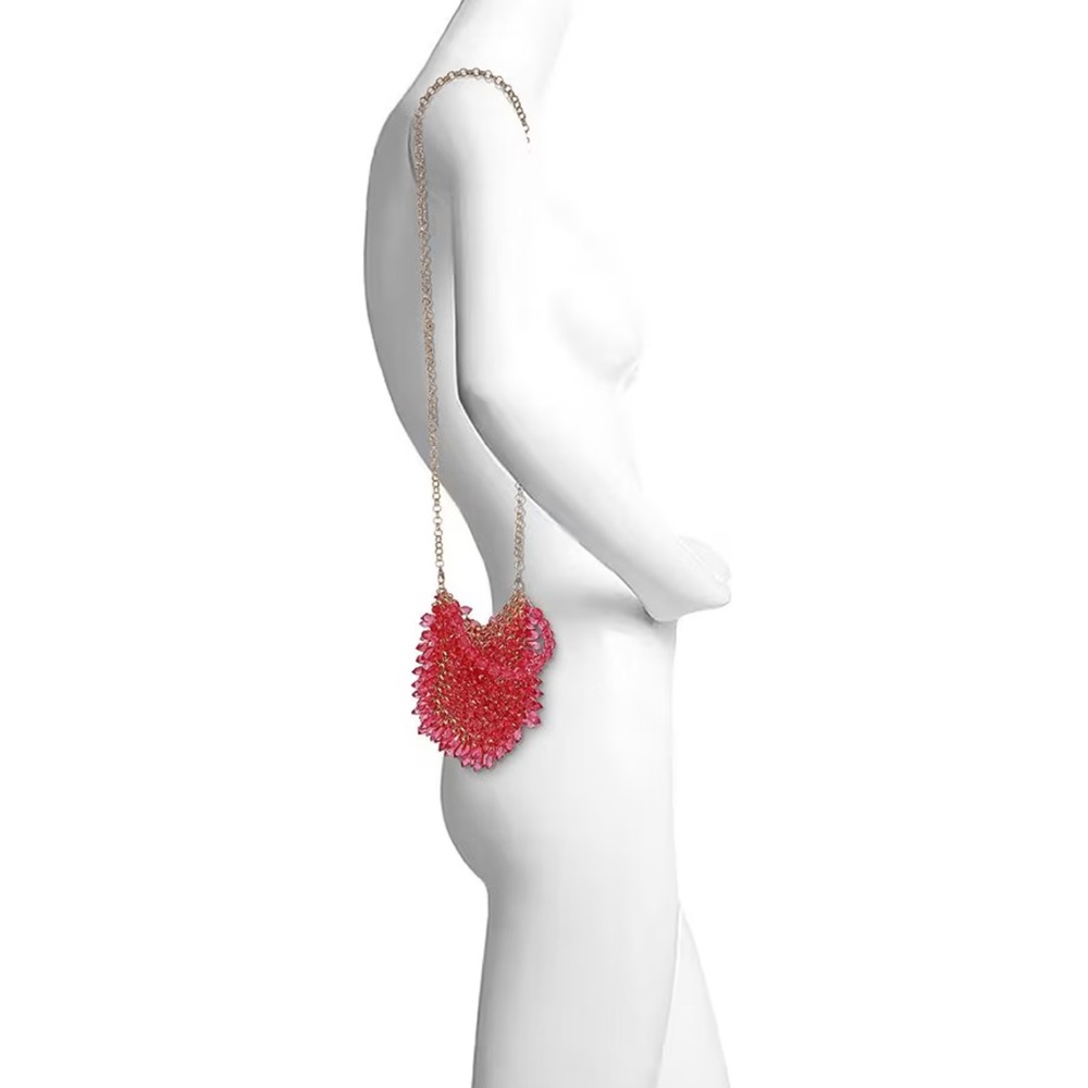 Jewel Dripped Crystal Mini Pouch Crossbody Bag - Picture 3 of 3